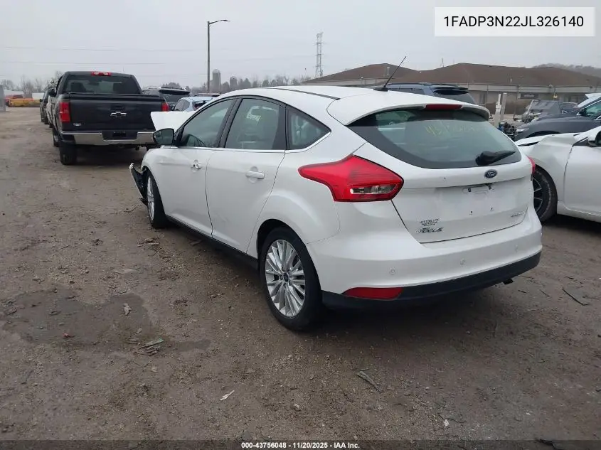 1FADP3N22JL326140 2018 Ford Focus Titanium