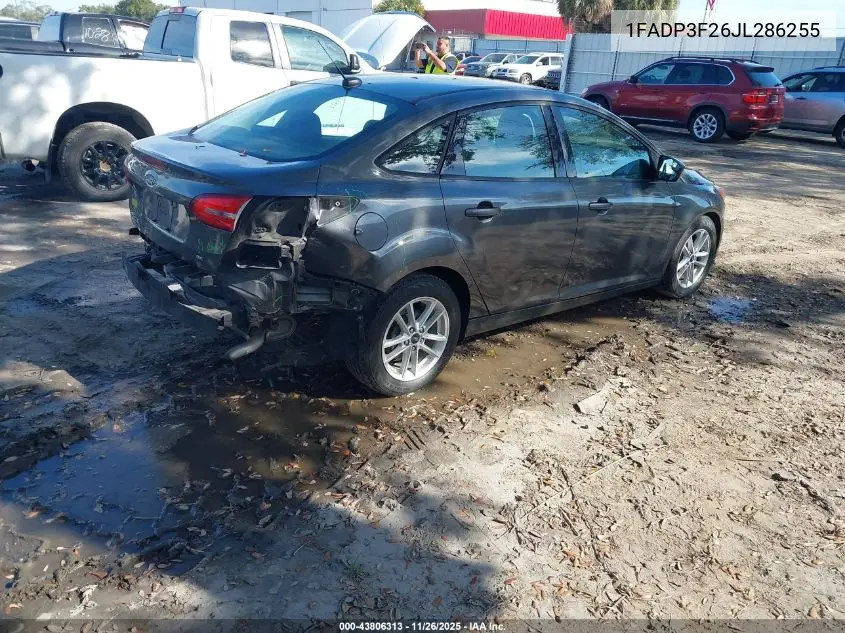 1FADP3F26JL286255 2018 Ford Focus Se