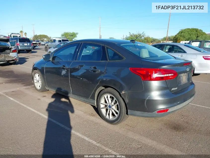 1FADP3F21JL213732 2018 Ford Focus Se