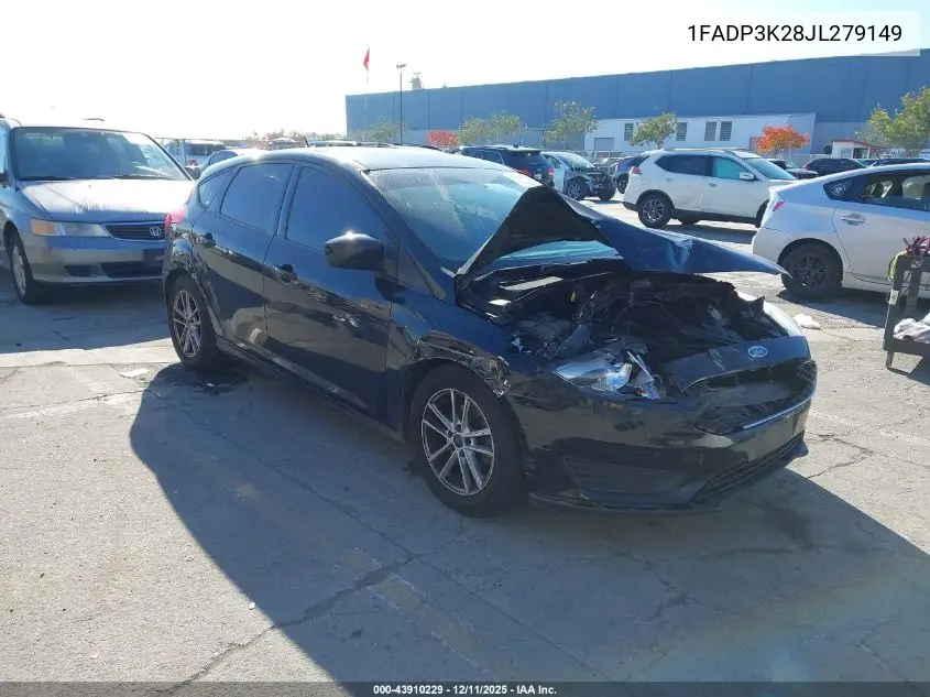 1FADP3K28JL279149 2018 Ford Focus Se