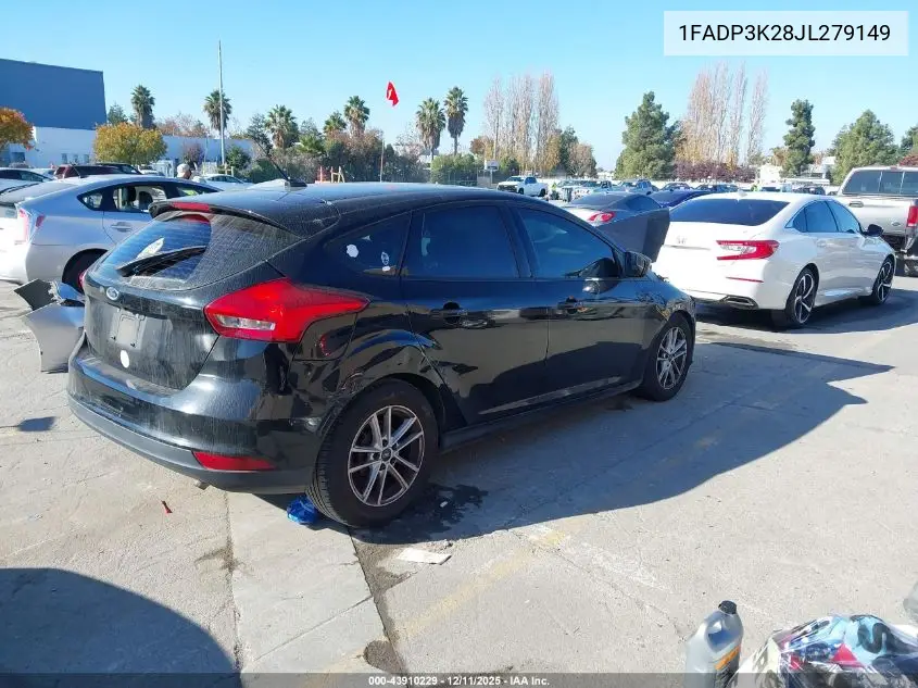 1FADP3K28JL279149 2018 Ford Focus Se
