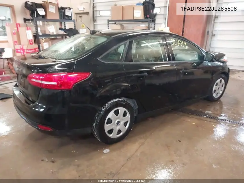 1FADP3E22JL285508 2018 Ford Focus S