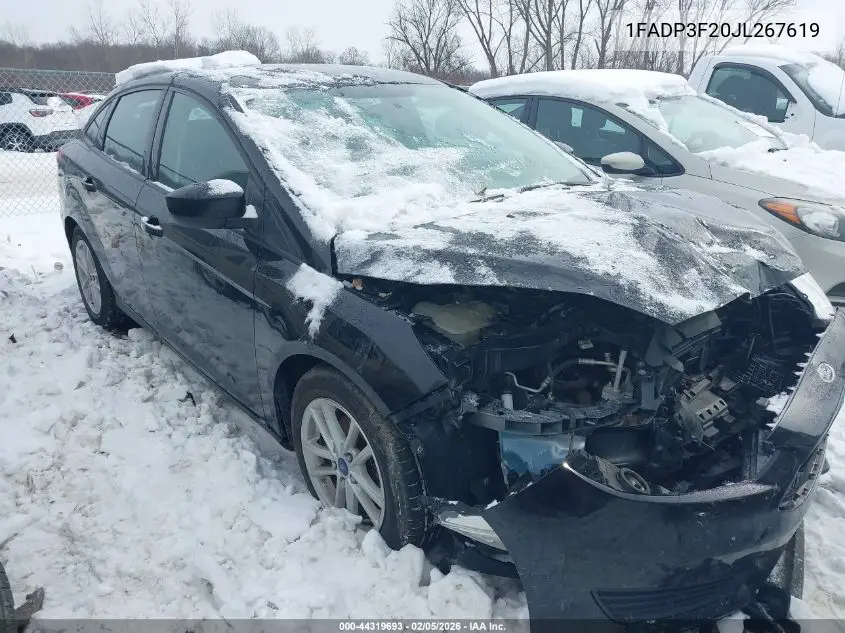 1FADP3F20JL267619 2018 Ford Focus Se