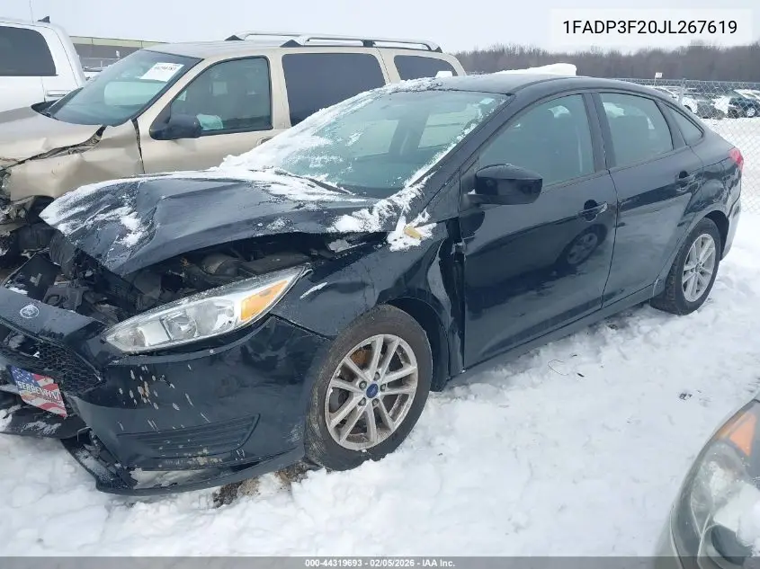 1FADP3F20JL267619 2018 Ford Focus Se