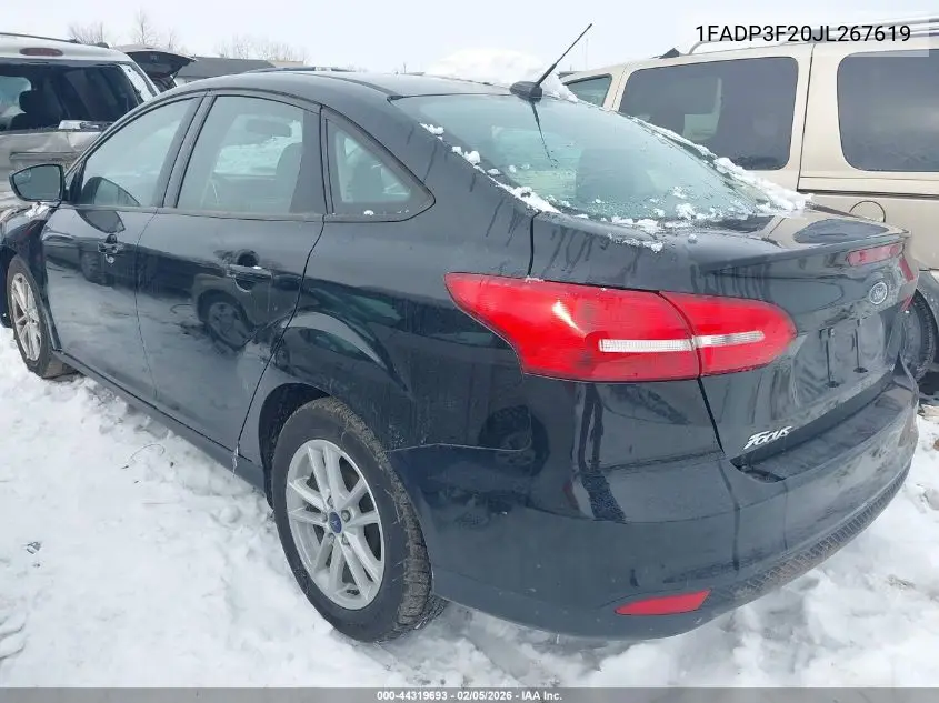 1FADP3F20JL267619 2018 Ford Focus Se