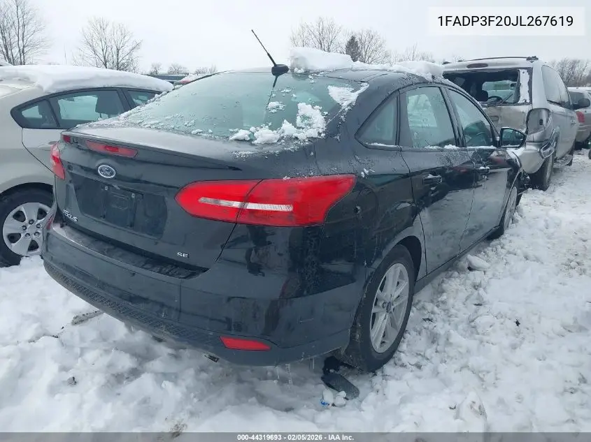 1FADP3F20JL267619 2018 Ford Focus Se