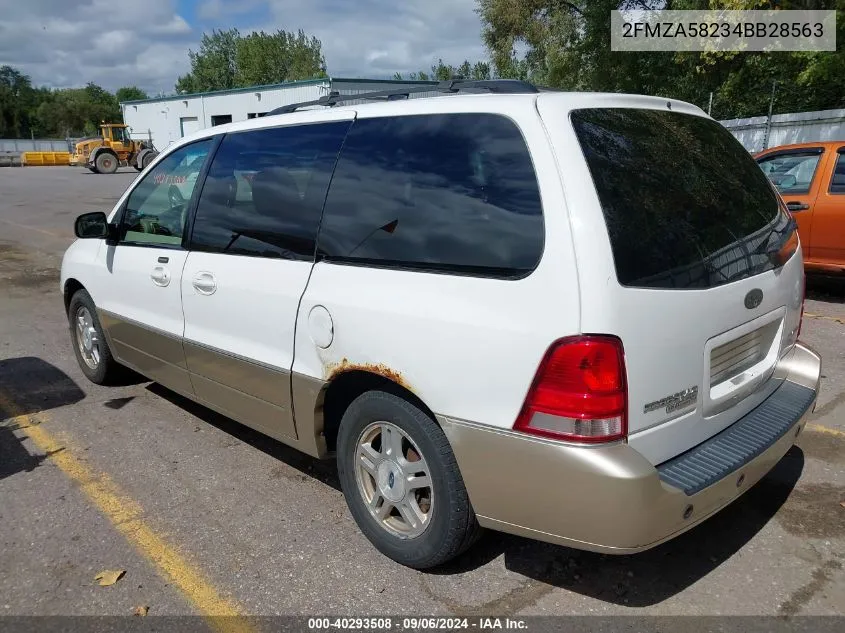 2FMZA58234BB28563 2004 Ford Freestar Limited