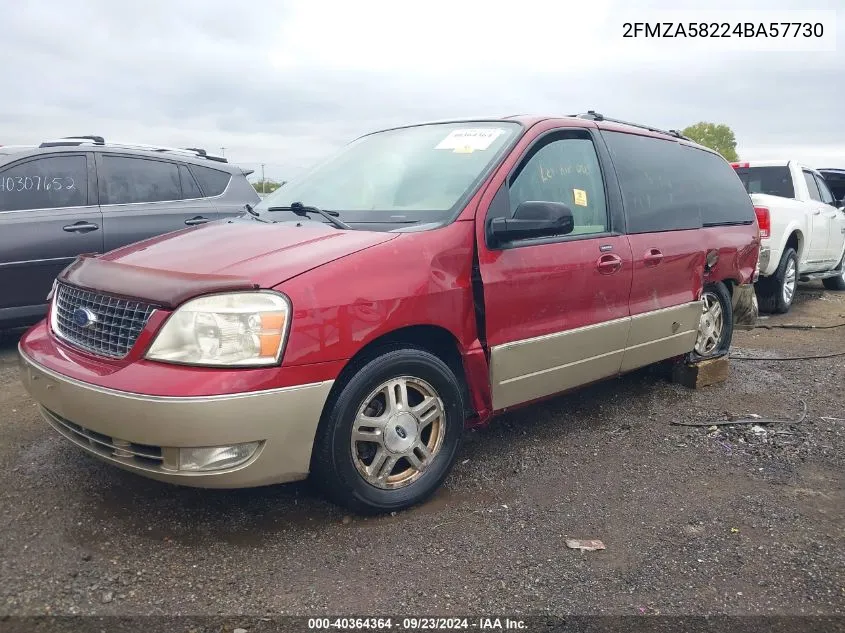 2FMZA58224BA57730 2004 Ford Freestar Limited