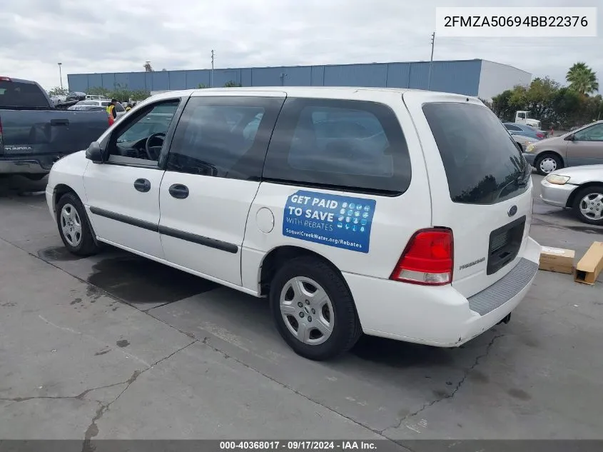 2FMZA50694BB22376 2004 Ford Freestar S