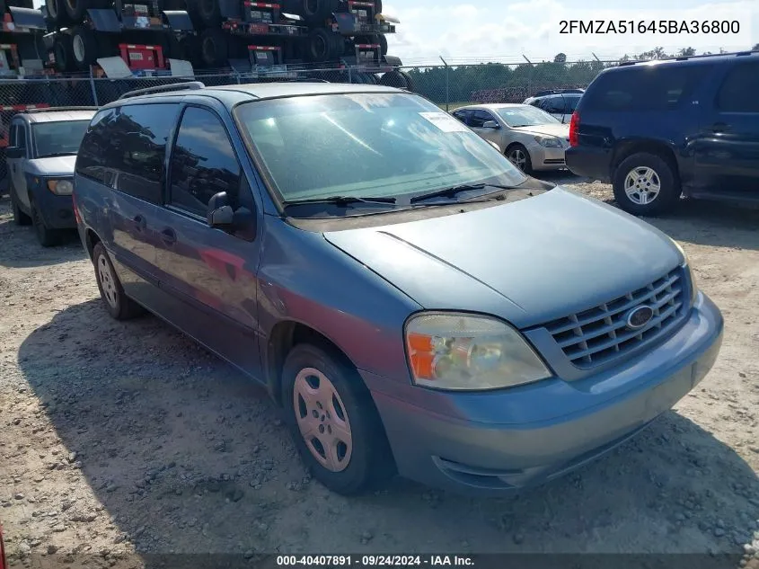 2FMZA51645BA36800 2005 Ford Freestar Se