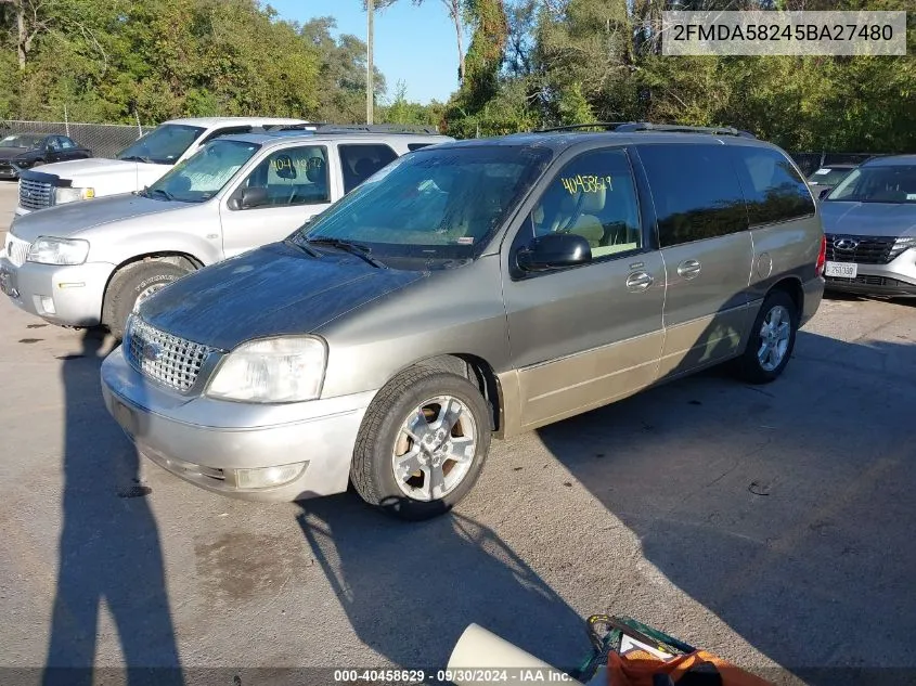 2FMDA58245BA27480 2005 Ford Freestar Limited