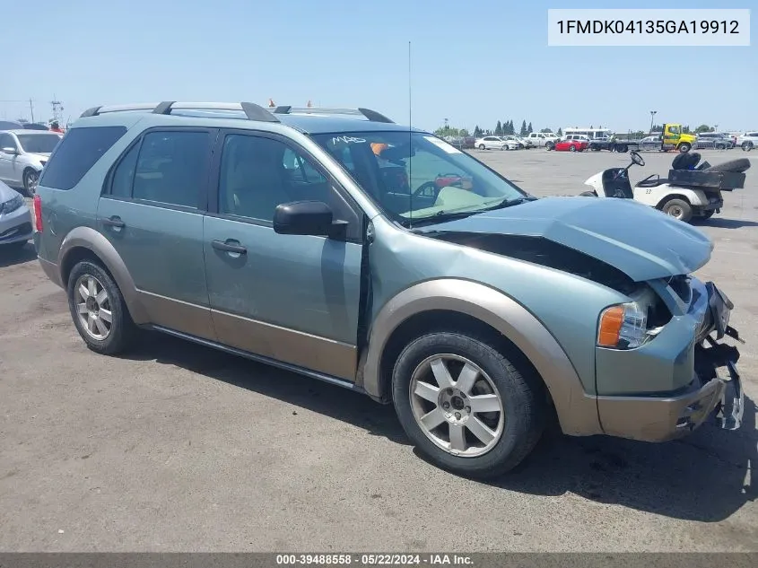 1FMDK04135GA19912 2005 Ford Freestyle Se