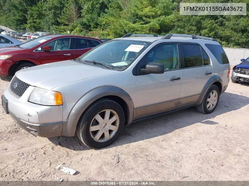 1FMZK01155GA43672 2005 Ford Freestyle Se