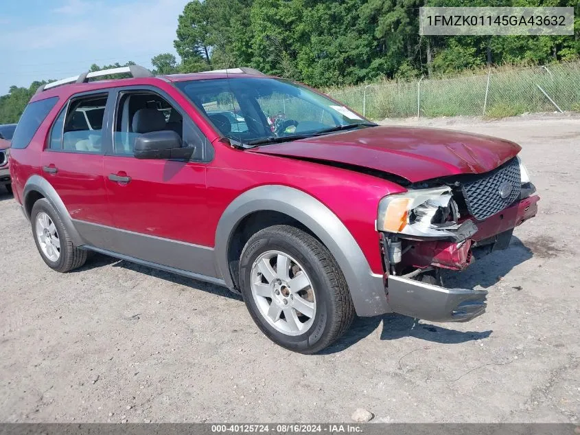 1FMZK01145GA43632 2005 Ford Freestyle Se