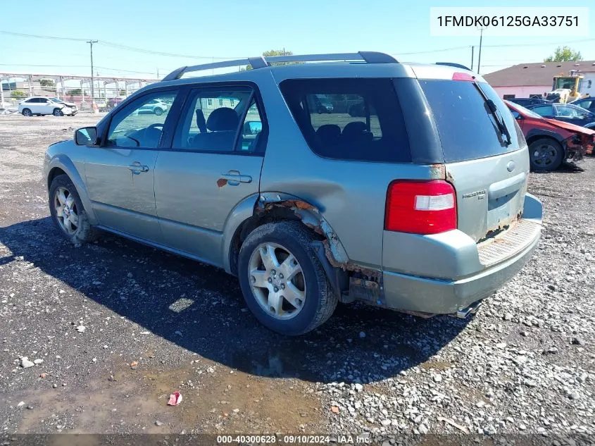 1FMDK06125GA33751 2005 Ford Freestyle Limited