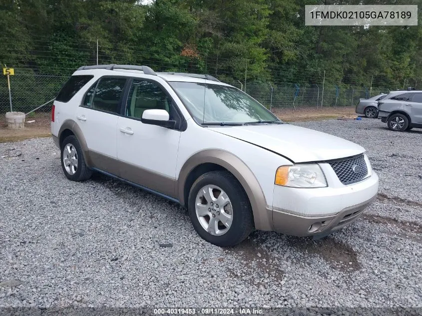 1FMDK02105GA78189 2005 Ford Freestyle Sel