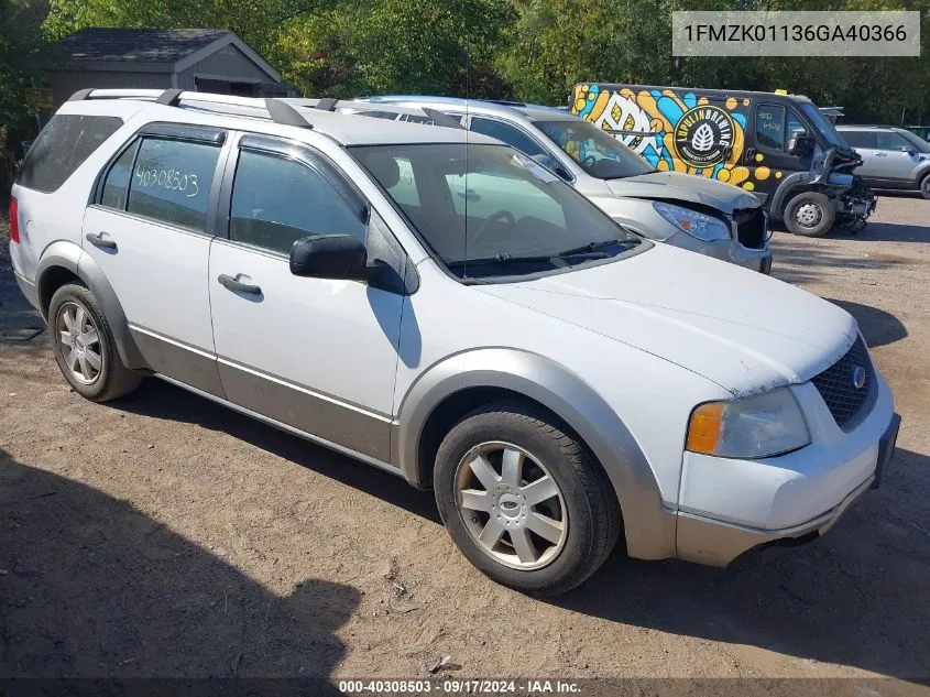 1FMZK01136GA40366 2006 Ford Freestyle Se