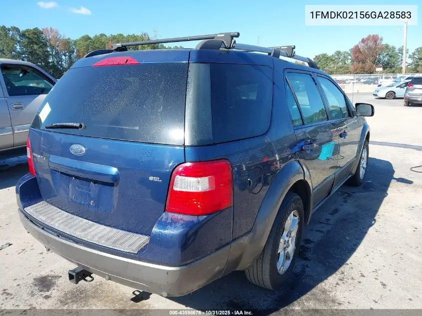 1FMDK02156GA28583 2006 Ford Freestyle Sel