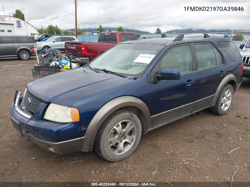 1FMDK02197GA39846 2007 Ford Freestyle Sel