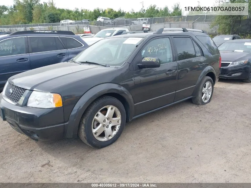 1FMDK06107GA08057 2007 Ford Freestyle Limited