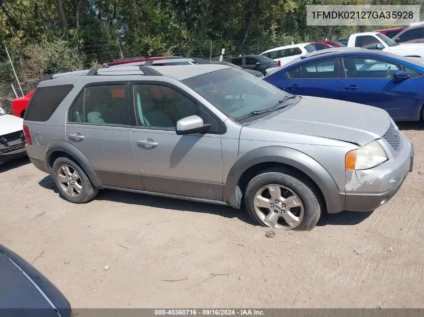 1FMDK02127GA35928 2007 Ford Freestyle Sel