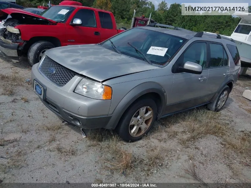 1FMZK02177GA14126 2007 Ford Freestyle Sel