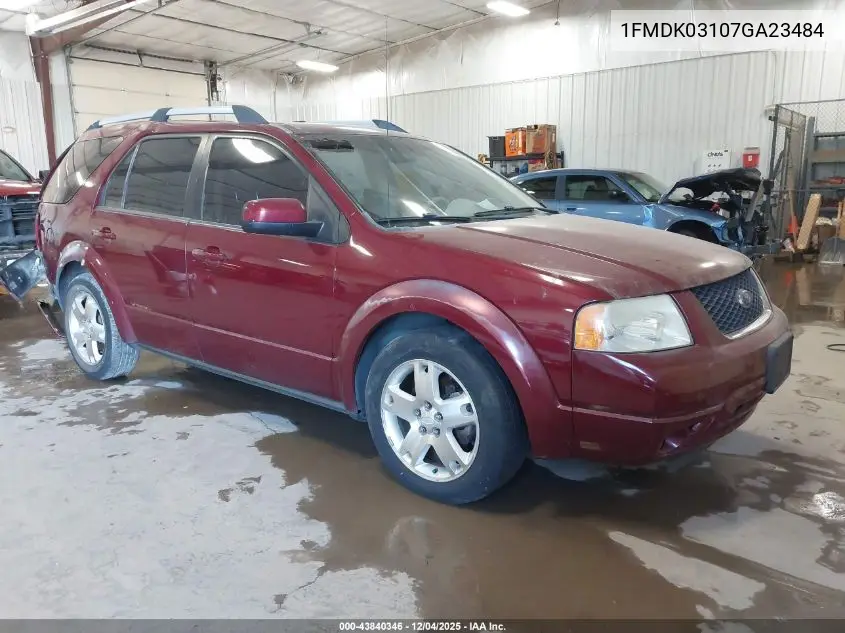 1FMDK03107GA23484 2007 Ford Freestyle Limited