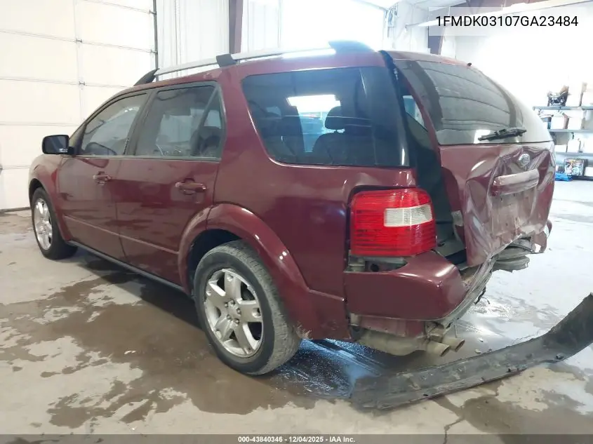 1FMDK03107GA23484 2007 Ford Freestyle Limited