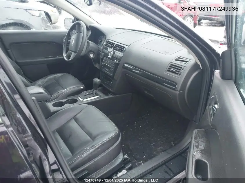 3FAHP08117R249936 2007 Ford Fusion Sel