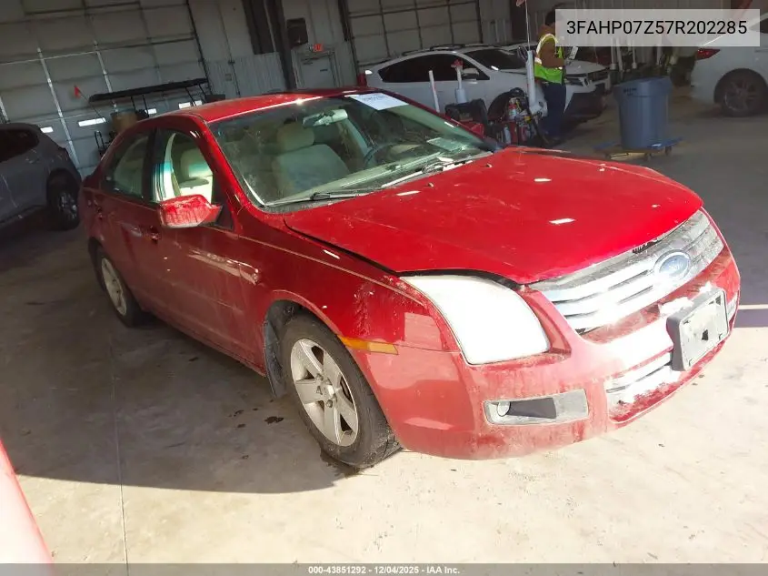 3FAHP07Z57R202285 2007 Ford Fusion Se