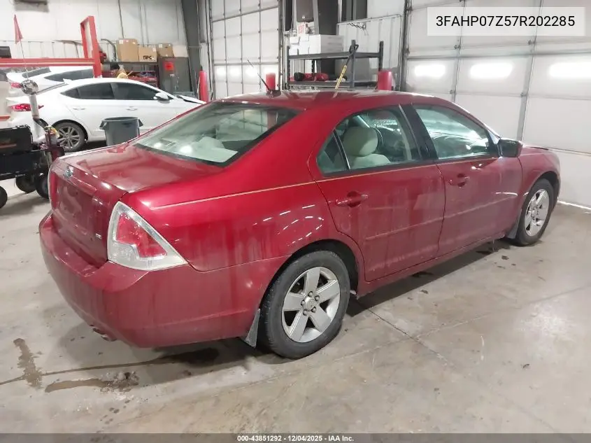 3FAHP07Z57R202285 2007 Ford Fusion Se
