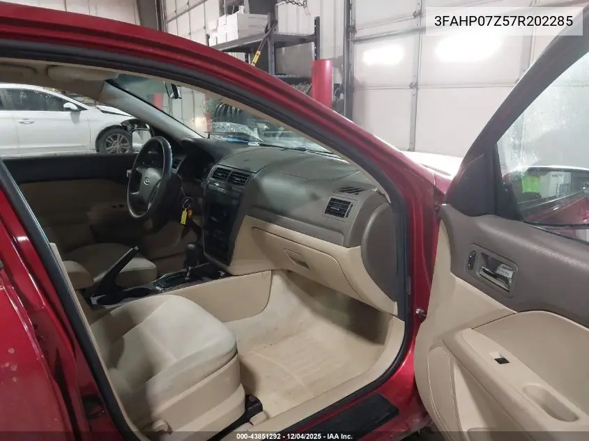3FAHP07Z57R202285 2007 Ford Fusion Se