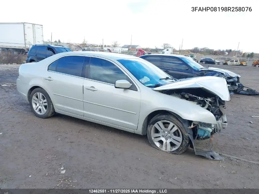 3FAHP08198R258076 2008 Ford Fusion Sel