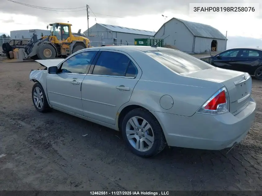 3FAHP08198R258076 2008 Ford Fusion Sel