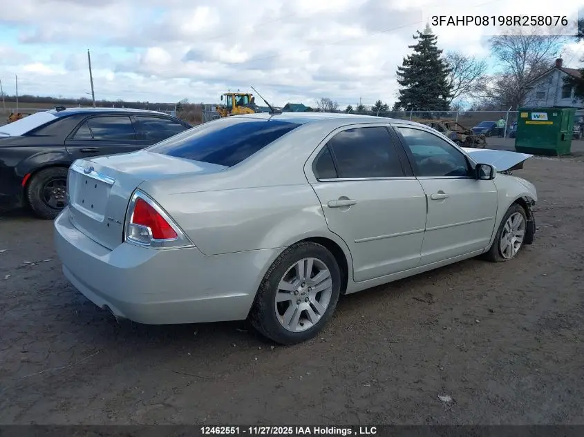 3FAHP08198R258076 2008 Ford Fusion Sel
