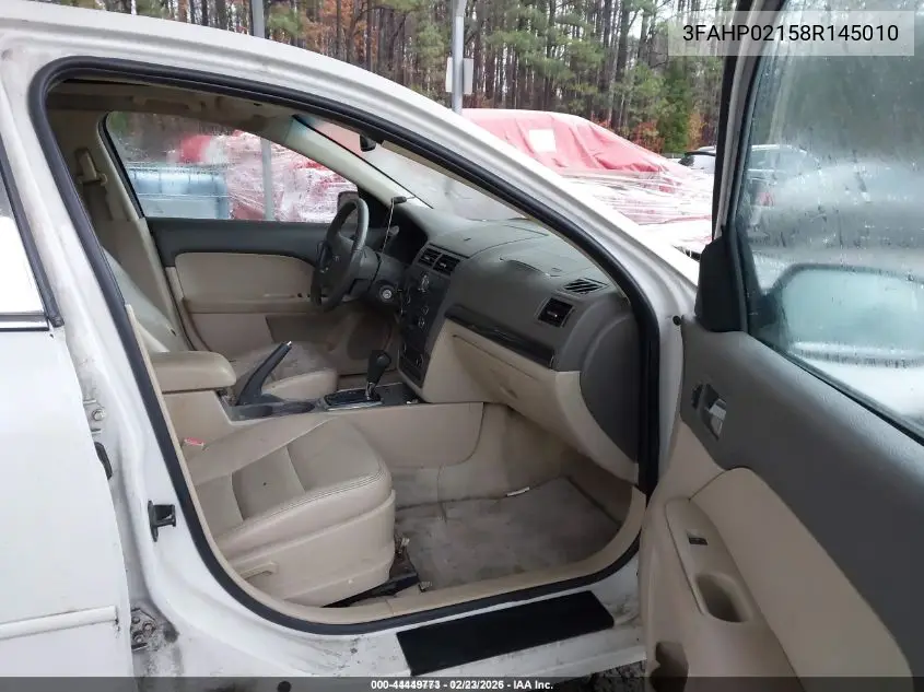 3FAHP02158R145010 2008 Ford Fusion Sel