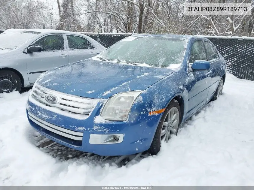 3FAHP08Z89R189713 2009 Ford Fusion Sel