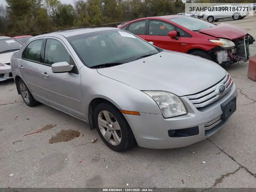 3FAHP07139R184771 2009 Ford Fusion Se