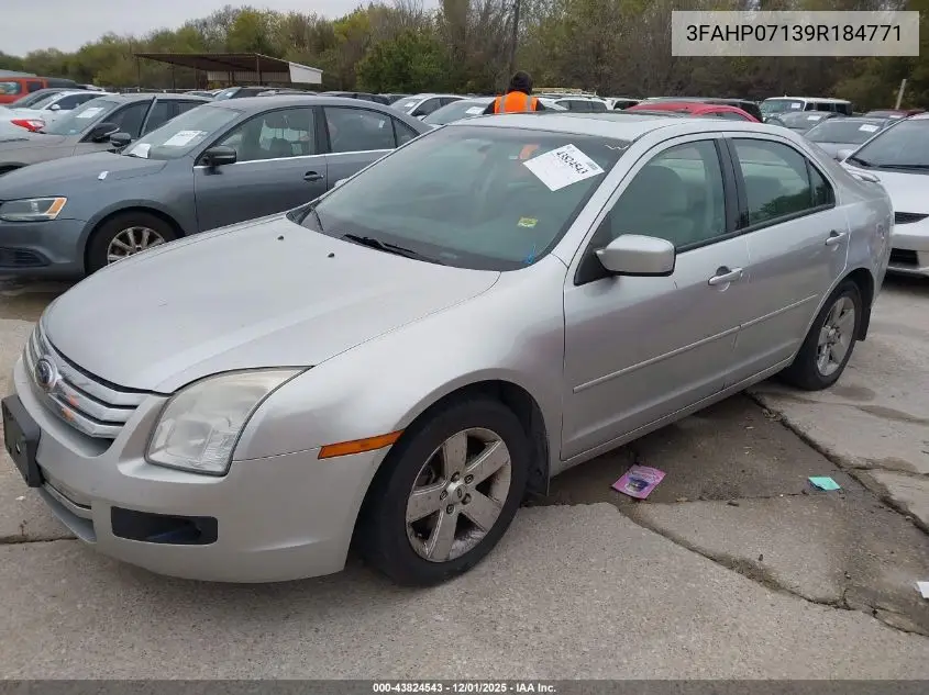 3FAHP07139R184771 2009 Ford Fusion Se