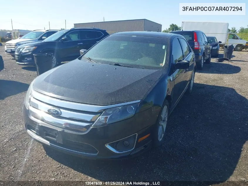 3FAHP0CG7AR407294 2010 Ford Fusion Sel