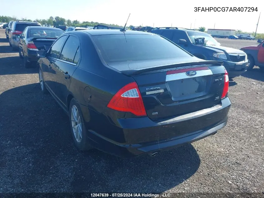 3FAHP0CG7AR407294 2010 Ford Fusion Sel