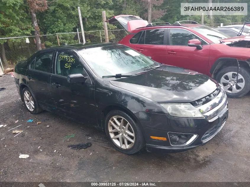 3FAHP0JA4AR266389 2010 Ford Fusion Sel