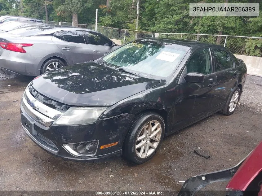 3FAHP0JA4AR266389 2010 Ford Fusion Sel