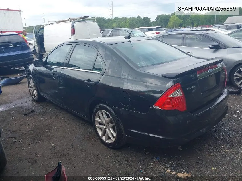 3FAHP0JA4AR266389 2010 Ford Fusion Sel