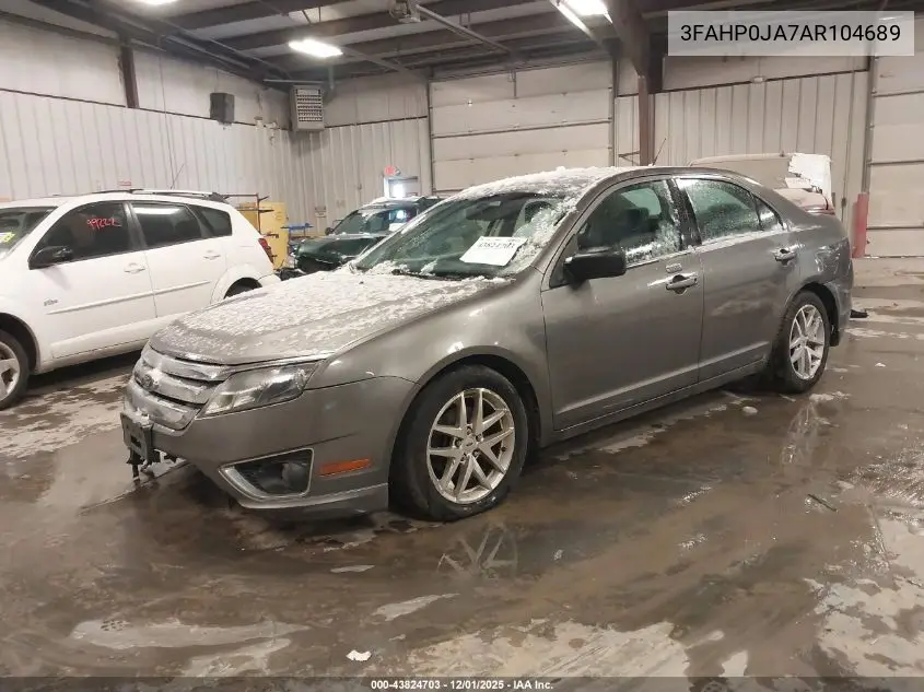 3FAHP0JA7AR104689 2010 Ford Fusion Sel