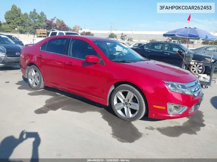 3FAHP0KC0AR262453 2010 Ford Fusion Sport