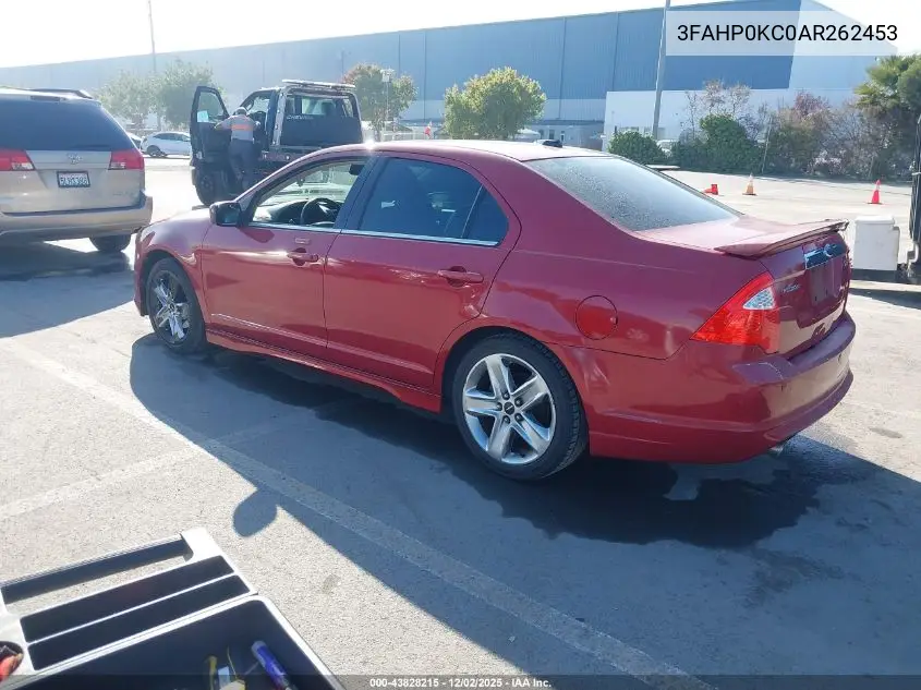 3FAHP0KC0AR262453 2010 Ford Fusion Sport