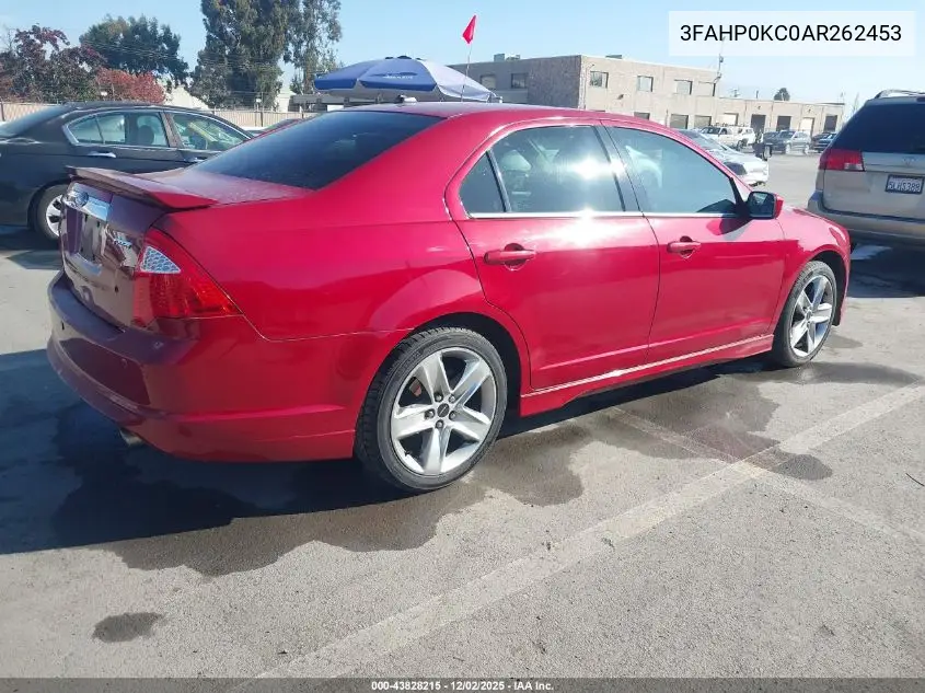 3FAHP0KC0AR262453 2010 Ford Fusion Sport