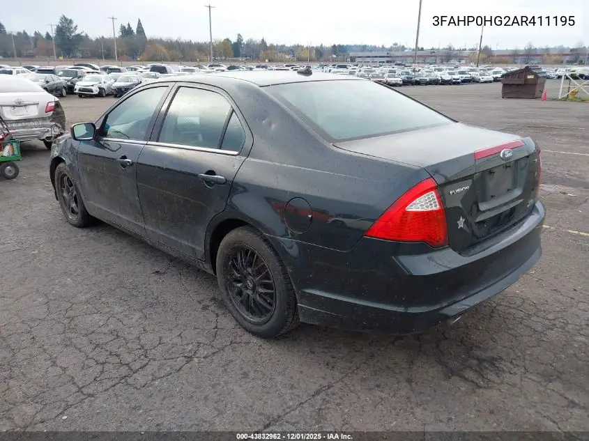 3FAHP0HG2AR411195 2010 Ford Fusion Se