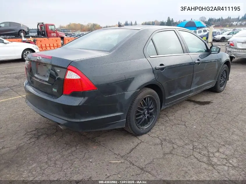 3FAHP0HG2AR411195 2010 Ford Fusion Se